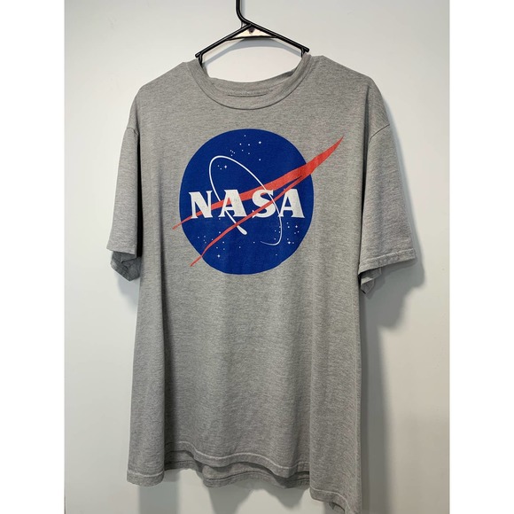 Vintage Oversized Grey NASA T-shirt Tshirt Size XL - Picture 1 of 4